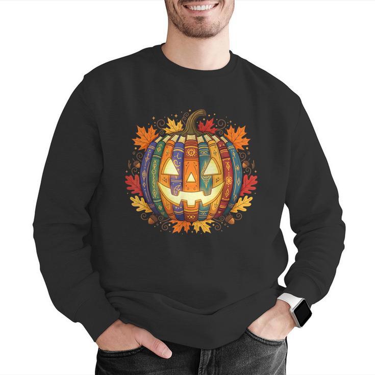 Fall Pumpkin Book Lover Spooky Librarian Teacher Halloween Men Graphic Sweatshirt, funny gift Fall Pumpkin Book Lover Spooky Librarian Teacher Halloween Men Graphic Sweatshirt, funny gift