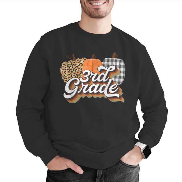 Fall Teacher Shirt 3rd Grade Teacher Retro Halloween Pumpkin Men Graphic Sweatshirt, funny gift Fall Teacher Shirt 3rd Grade Teacher Retro Halloween Pumpkin Men Graphic Sweatshirt, funny gift