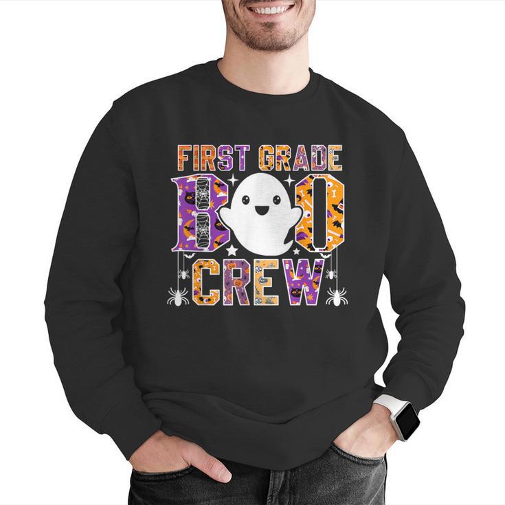 First Grade Boo Crew Teacher Student Halloween Costume Men Graphic Sweatshirt, First Grade Teacher Sweatshirts, funny gift