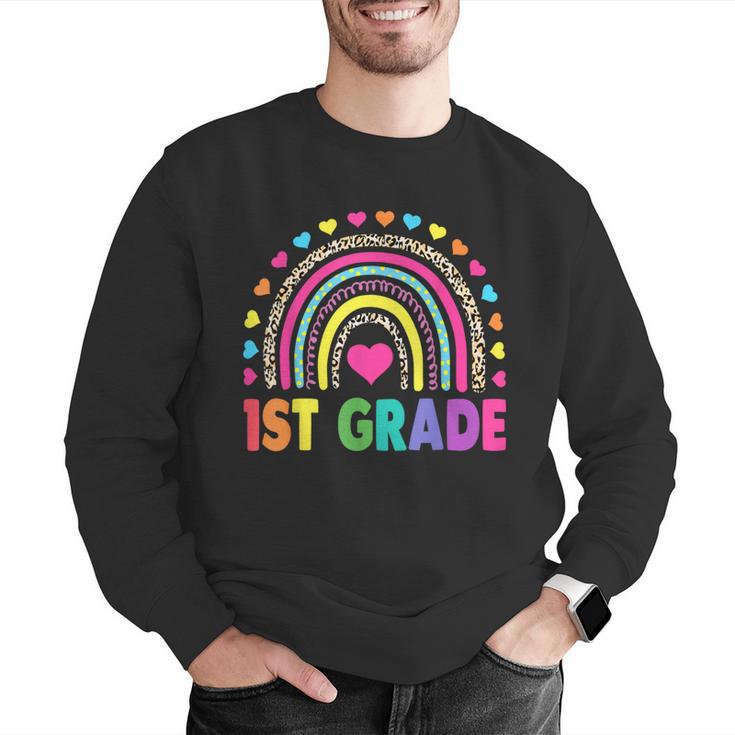 First Grade Rainbow Girls Boys Teacher Team 1st Grade Squad Men Graphic Sweatshirt, First Grade Teacher Sweatshirts, funny gift First Grade Rainbow Girls Boys Teacher Team 1st Grade Squad Men Graphic Sweatshirt, First Grade Teacher Sweatshirts, funny gift