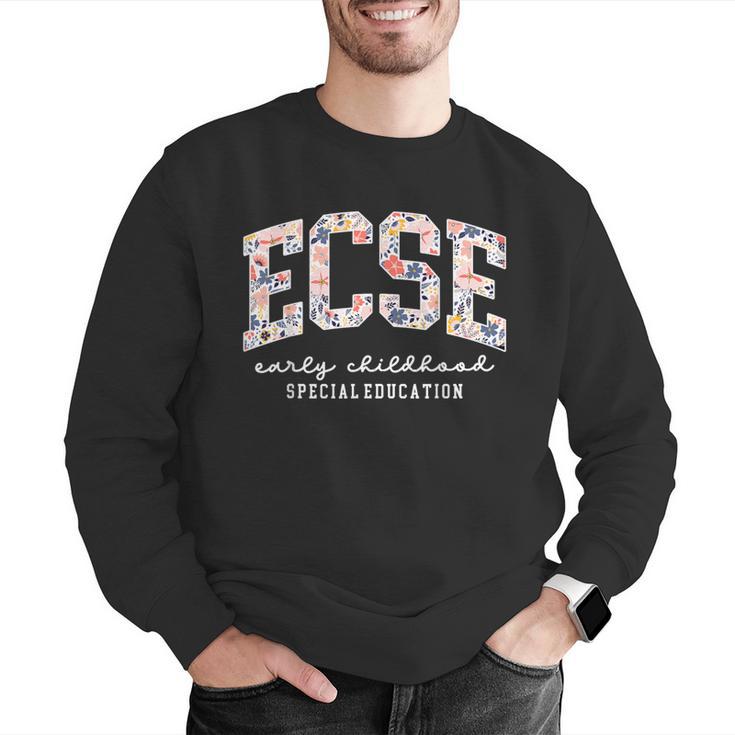 Floral ECSE Early Childhood Special Education SPED Teacher Men Graphic Sweatshirt, funny gift Floral ECSE Early Childhood Special Education SPED Teacher Men Graphic Sweatshirt, funny gift