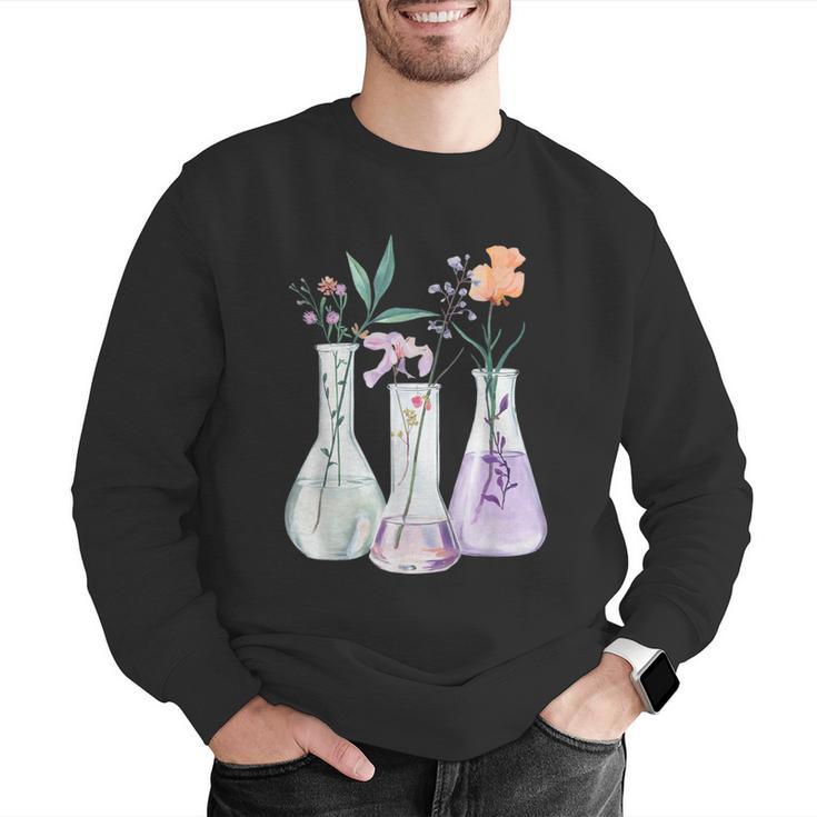 Flowers Test Tube Chemistry Student Science Teacher Women Men Graphic Sweatshirt, Science Teacher Sweatshirts, funny gift Flowers Test Tube Chemistry Student Science Teacher Women Men Graphic Sweatshirt, Science Teacher Sweatshirts, funny gift