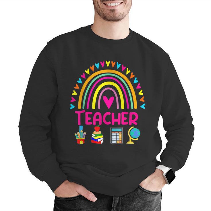 Future Kids Career Teacher Rainbow Boy Girl Graduations Men Graphic Sweatshirt, Future Teacher Sweatshirts, funny gift