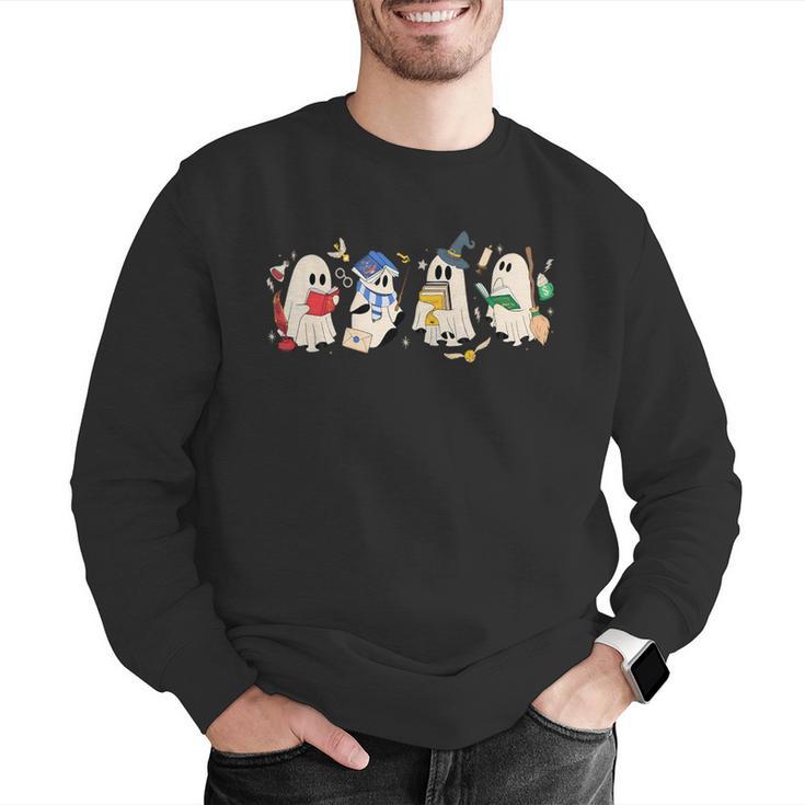 Ghost Book Reading Books Lover Teacher Happy Halloween Men Graphic Sweatshirt, funny gift Ghost Book Reading Books Lover Teacher Happy Halloween Men Graphic Sweatshirt, funny gift