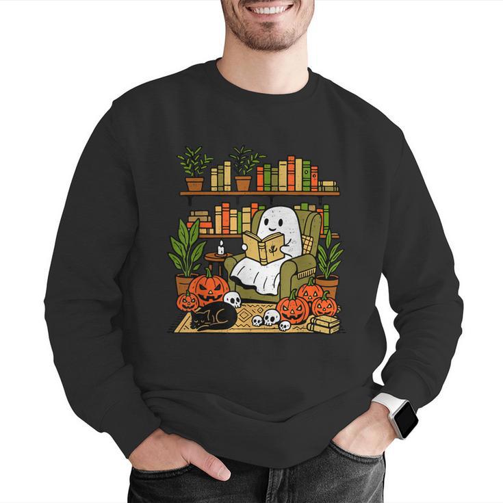 Ghost Library Reading Books Halloween Librarian Teacher Men Graphic Sweatshirt, funny gift Ghost Library Reading Books Halloween Librarian Teacher Men Graphic Sweatshirt, funny gift