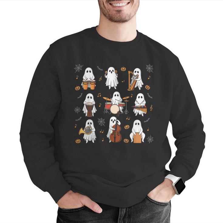 Ghost Music Teacher Halloween Musician Costume Men Graphic Sweatshirt, funny gift Ghost Music Teacher Halloween Musician Costume Men Graphic Sweatshirt, funny gift
