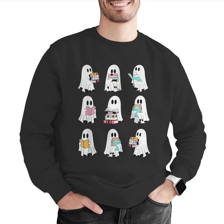 Ghost Reading Books Spooky Librarian Teacher Women Men Graphic Sweatshirt, funny gift Ghost Reading Books Spooky Librarian Teacher Women Men Graphic Sweatshirt, funny gift