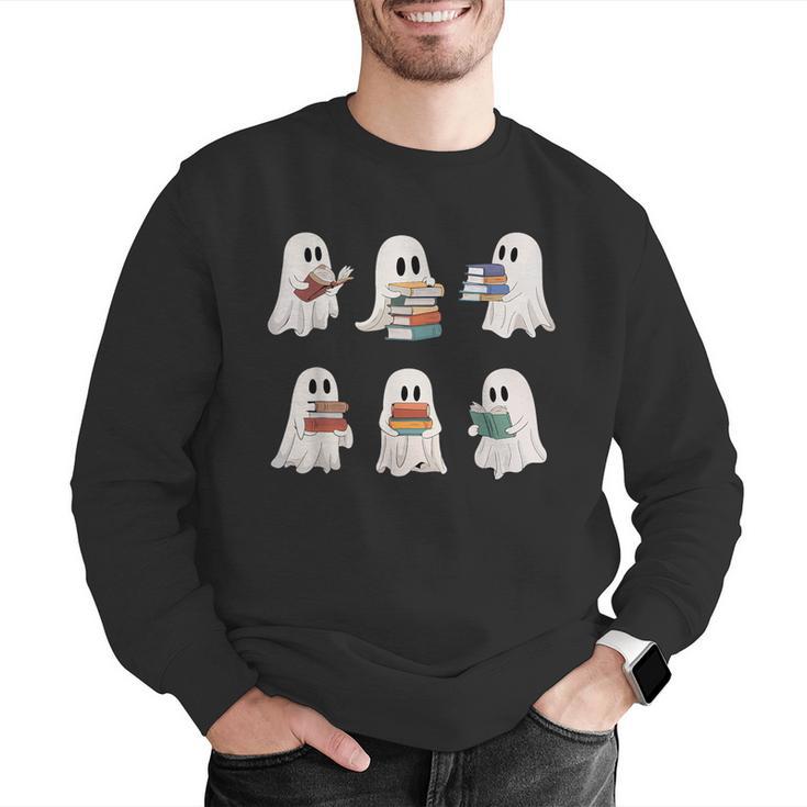 Ghost Reading Books Teacher Halloween Librarian Cute Boook Men Graphic Sweatshirt, funny gift Ghost Reading Books Teacher Halloween Librarian Cute Boook Men Graphic Sweatshirt, funny gift
