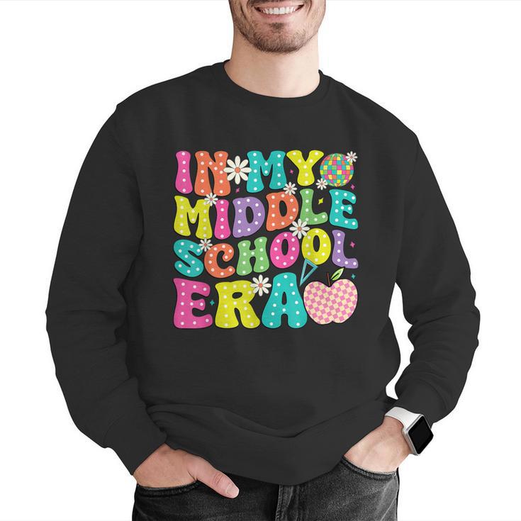 Groovy In My Middle School Era Back To School Teacher Men Graphic Sweatshirt, Groovy Teacher Sweatshirts, funny gift Groovy In My Middle School Era Back To School Teacher Men Graphic Sweatshirt, Groovy Teacher Sweatshirts, funny gift