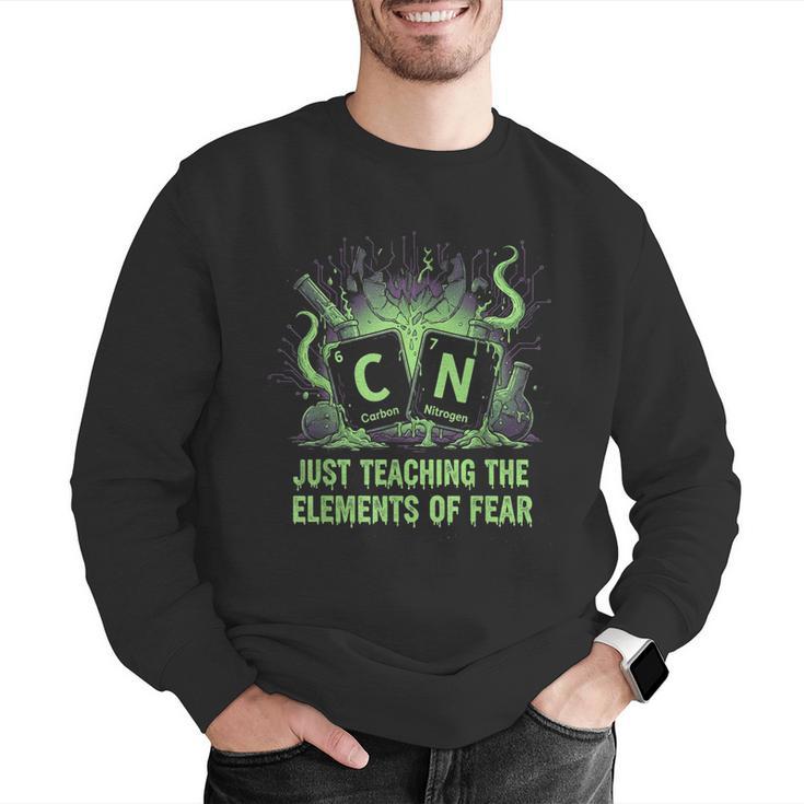 Halloween 67 Meme Science Chemistry Teacher Periodic Table Men Graphic Sweatshirt, Science Teacher Sweatshirts, funny gift