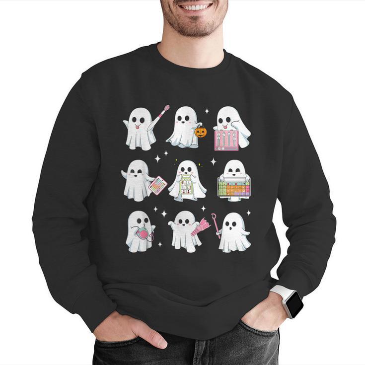 Halloween Ghost Speech Therapy SLP Fall Teacher Tee Men Graphic Sweatshirt, funny gift Halloween Ghost Speech Therapy SLP Fall Teacher Tee Men Graphic Sweatshirt, funny gift