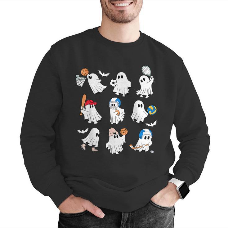 Halloween PE Teacher Ghost Playing Soccer Football Baseball Men Graphic Sweatshirt, Pe Teacher Sweatshirts, funny gift Halloween PE Teacher Ghost Playing Soccer Football Baseball Men Graphic Sweatshirt, Pe Teacher Sweatshirts, funny gift