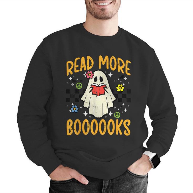 Halloween Read More Books Retro Costume Teacher Women Girls Men Graphic Sweatshirt, funny gift