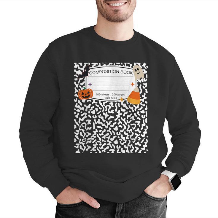 Halloween Teacher Composition Book Notebook Matching Group Men Graphic Sweatshirt, funny gift Halloween Teacher Composition Book Notebook Matching Group Men Graphic Sweatshirt, funny gift