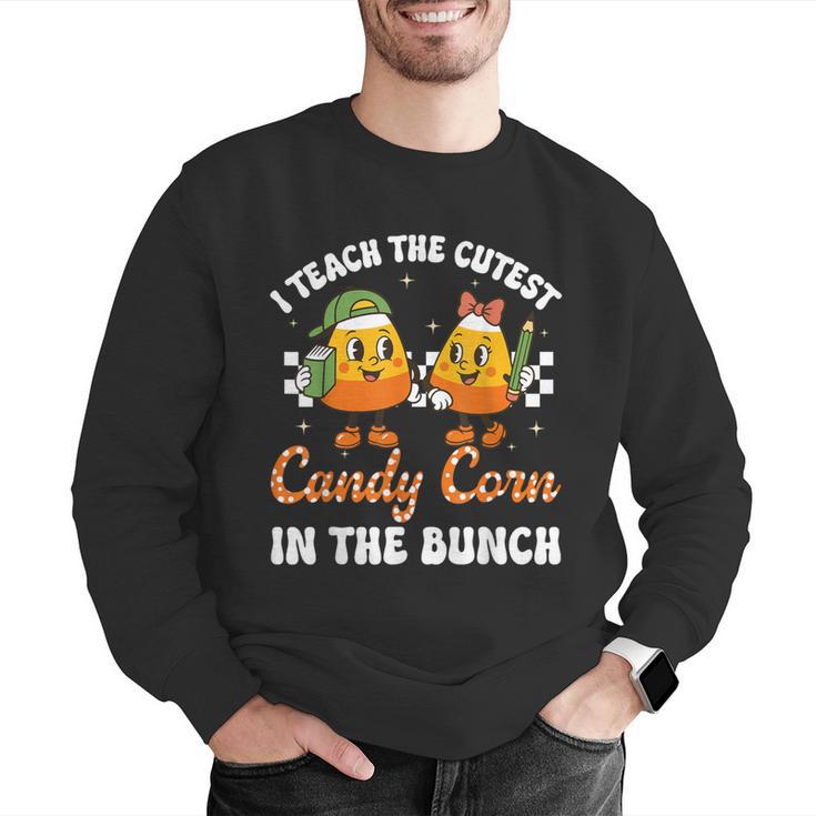 Halloween Teacher Cutest Candy Corn Groovy Spooky Teachers Men Graphic Sweatshirt, Groovy Teacher Sweatshirts, funny gift Halloween Teacher Cutest Candy Corn Groovy Spooky Teachers Men Graphic Sweatshirt, Groovy Teacher Sweatshirts, funny gift