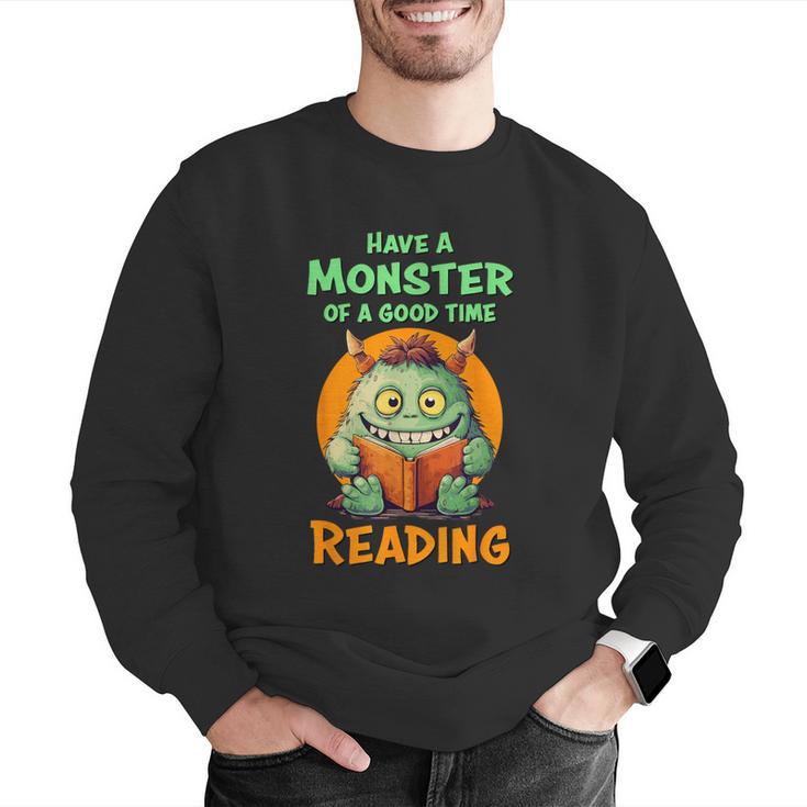 Halloween Teacher Librarian Monster Reading Books Men Women Kids Men Graphic Sweatshirt, funny gift Halloween Teacher Librarian Monster Reading Books Men Women Kids Men Graphic Sweatshirt, funny gift