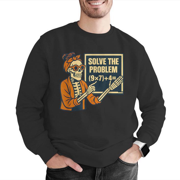 Halloween Teacher Six Seven Meme 6 7 Skeleton Spooky Costume Men Graphic Sweatshirt, funny gift Halloween Teacher Six Seven Meme 6 7 Skeleton Spooky Costume Men Graphic Sweatshirt, funny gift