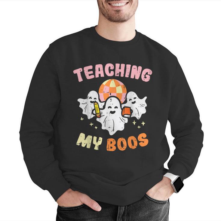 Halloween Teacher Teaching My Boos Costume Teacher Men Women Men Graphic Sweatshirt, funny gift