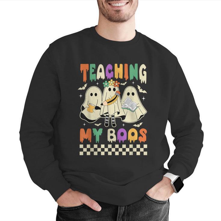 Halloween Teaching My Boos Cute Ghost Teacher Life Costume Men Graphic Sweatshirt, funny gift Halloween Teaching My Boos Cute Ghost Teacher Life Costume Men Graphic Sweatshirt, funny gift