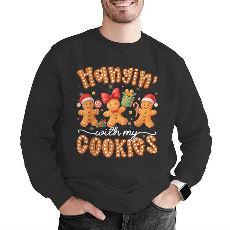 Hangin With My Cookies Gingerbread Men Women Xmas Teacher Men Graphic Sweatshirt, funny gift Hangin With My Cookies Gingerbread Men Women Xmas Teacher Men Graphic Sweatshirt, funny gift