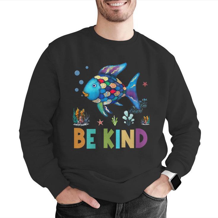 Happy First Day Of School Fish Rainbows Teacher Be Kind Men Graphic Sweatshirt, funny gift Happy First Day Of School Fish Rainbows Teacher Be Kind Men Graphic Sweatshirt, funny gift