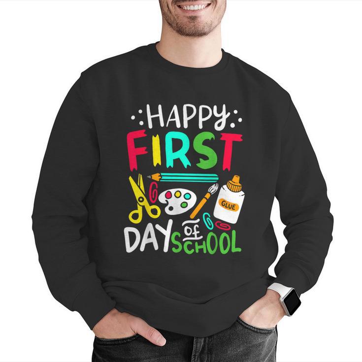 Happy First Day Of School Teacher Back To School Student Men Graphic Sweatshirt, funny gift Happy First Day Of School Teacher Back To School Student Men Graphic Sweatshirt, funny gift