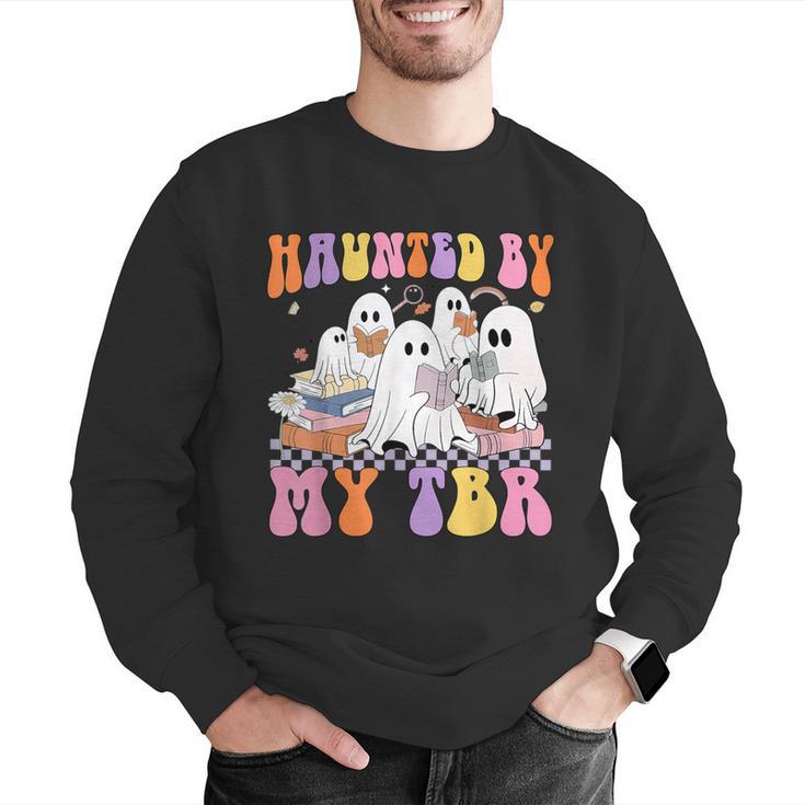 Haunted By My TBR Cute Ghosts Book Reading Teacher Halloween Men Graphic Sweatshirt, funny gift Haunted By My TBR Cute Ghosts Book Reading Teacher Halloween Men Graphic Sweatshirt, funny gift