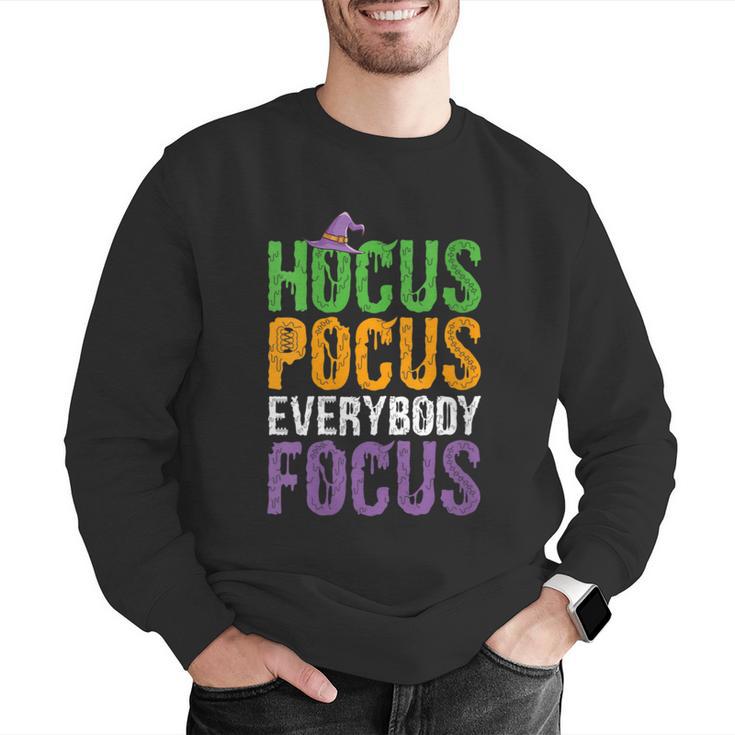 Hocus Pocus Everybody Focus Teacher Halloween Men Graphic Sweatshirt, funny gift