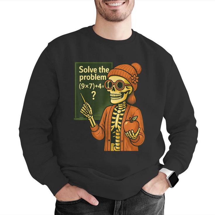 HUGvyn Halloween Skeleton Six Seven 67 Meme PEMDAS Teacher Men Graphic Sweatshirt, funny gift HUGvyn Halloween Skeleton Six Seven 67 Meme PEMDAS Teacher Men Graphic Sweatshirt, funny gift