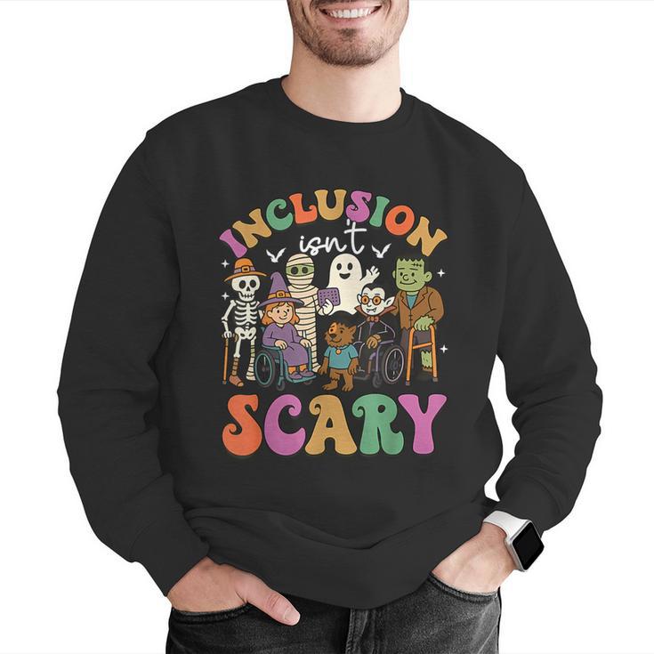 Inclusion Isn't Scary Ghost Mummy Halloween SLP Sped Teacher Men Graphic Sweatshirt, funny gift Inclusion Isn't Scary Ghost Mummy Halloween SLP Sped Teacher Men Graphic Sweatshirt, funny gift