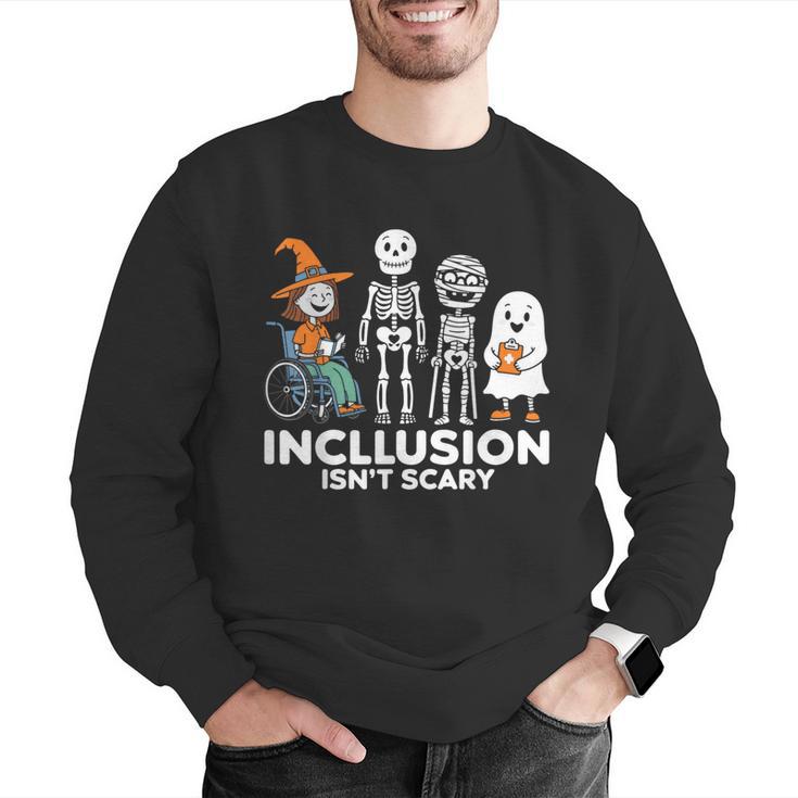 Inclusion Isn't Scary SLP Halloween Costume Sped Teacher Men Graphic Sweatshirt, funny gift Inclusion Isn't Scary SLP Halloween Costume Sped Teacher Men Graphic Sweatshirt, funny gift