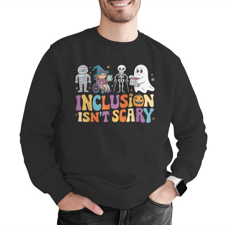 Inclusion Isn't Scary SLP Halloween Sped Teacher Men Graphic Sweatshirt, funny gift Inclusion Isn't Scary SLP Halloween Sped Teacher Men Graphic Sweatshirt, funny gift
