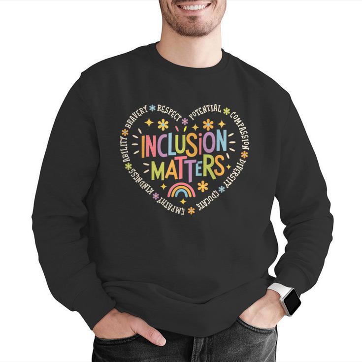 Inclusion Matters Special Education Teacher Autism Awareness Men Graphic Sweatshirt, funny gift Inclusion Matters Special Education Teacher Autism Awareness Men Graphic Sweatshirt, funny gift