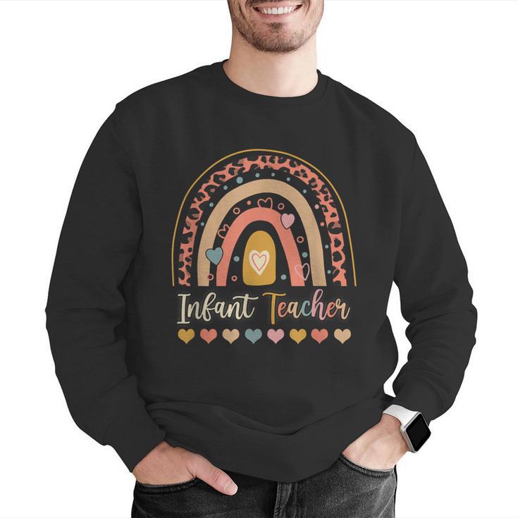 Infant Teacher Leopard Boho Rainbow Appreciation Men Graphic Sweatshirt, funny gift Infant Teacher Leopard Boho Rainbow Appreciation Men Graphic Sweatshirt, funny gift