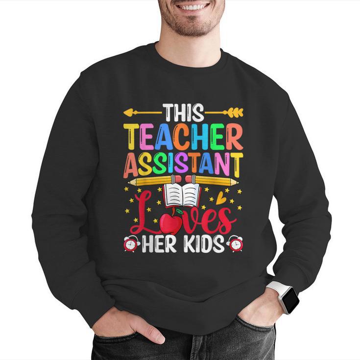 Instructional Assistant Loves Her Kids Teacher Assistant Men Graphic Sweatshirt, funny gift Instructional Assistant Loves Her Kids Teacher Assistant Men Graphic Sweatshirt, funny gift