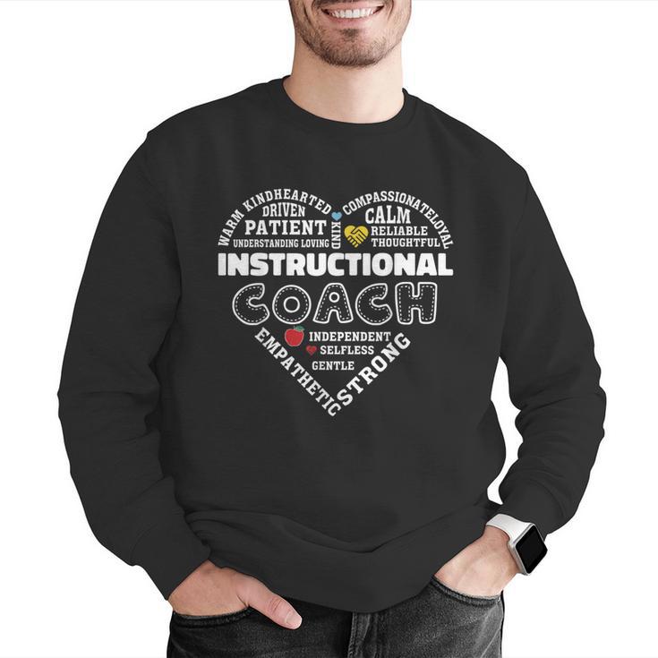 Instructional Coach Heart Teachers Appreciation Men Graphic Sweatshirt, funny gift Instructional Coach Heart Teachers Appreciation Men Graphic Sweatshirt, funny gift