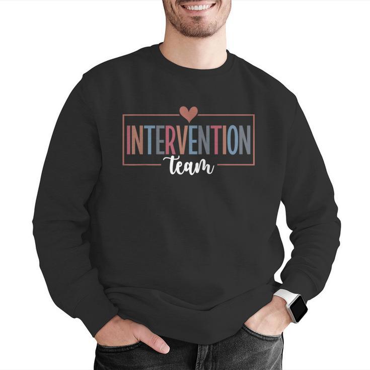 Intervention Team Best Intervention Teacher Squad Men Graphic Sweatshirt, funny gift Intervention Team Best Intervention Teacher Squad Men Graphic Sweatshirt, funny gift