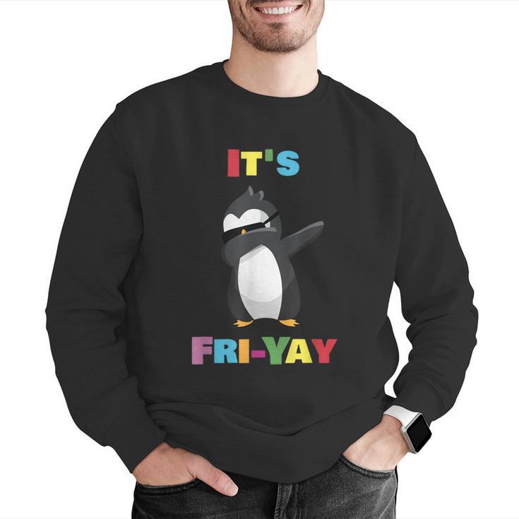 It's Fri-Yay Dabbing Penguin Friday Weekend Teacher Student Men Graphic Sweatshirt, funny gift It's Fri-Yay Dabbing Penguin Friday Weekend Teacher Student Men Graphic Sweatshirt, funny gift