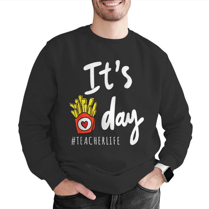 It's Fry Day Teacher Life Men Graphic Sweatshirt, funny gift It's Fry Day Teacher Life Men Graphic Sweatshirt, funny gift