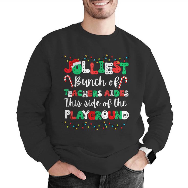 Jolliest Bunch Of Teachers Aides This Side Of The Playground Men Graphic Sweatshirt, funny gift Jolliest Bunch Of Teachers Aides This Side Of The Playground Men Graphic Sweatshirt, funny gift