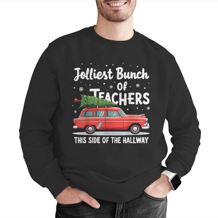 Jolliest Bunch Of Teachers This Side Of The Hallway Xmas PJ Men Graphic Sweatshirt, funny gift Jolliest Bunch Of Teachers This Side Of The Hallway Xmas PJ Men Graphic Sweatshirt, funny gift