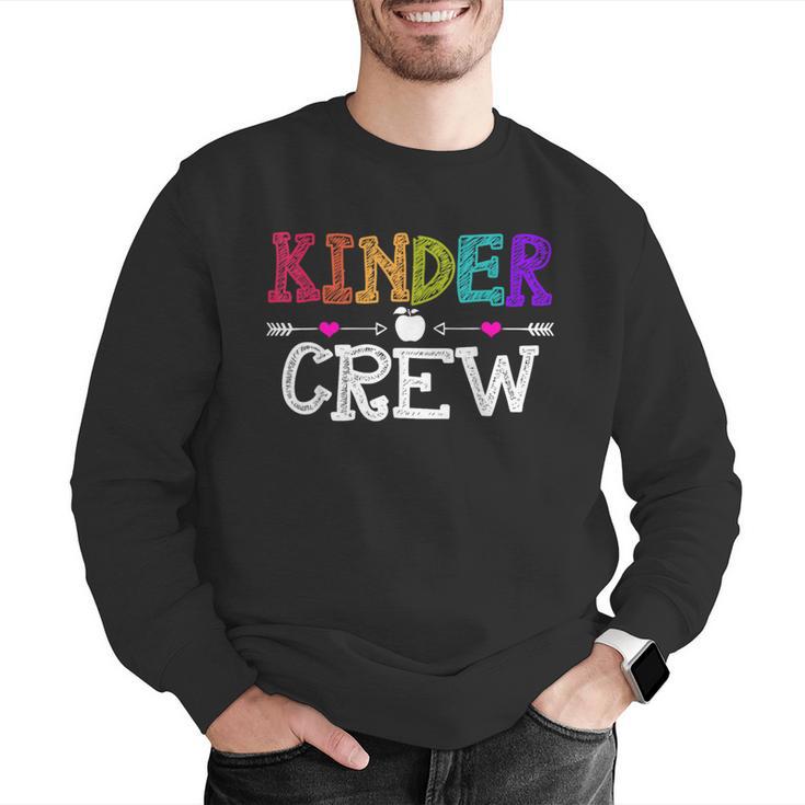 Kinder Crew Kindergarten Teacher 1st Day Of School Men Graphic Sweatshirt, funny gift Kinder Crew Kindergarten Teacher 1st Day Of School Men Graphic Sweatshirt, funny gift