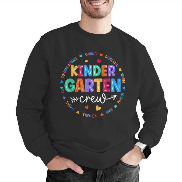 Kindergarten Crew Back To School Kindergarten Teacher Kids Men Graphic Sweatshirt, funny gift