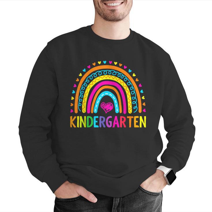 Kindergarten Rainbow Girls Boys Teacher First Day Of School Men Graphic Sweatshirt, funny gift Kindergarten Rainbow Girls Boys Teacher First Day Of School Men Graphic Sweatshirt, funny gift