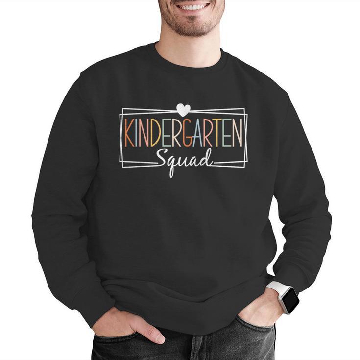 Kindergarten Squad Teachers Kids Kindergarten Back To School Men Graphic Sweatshirt, funny gift Kindergarten Squad Teachers Kids Kindergarten Back To School Men Graphic Sweatshirt, funny gift