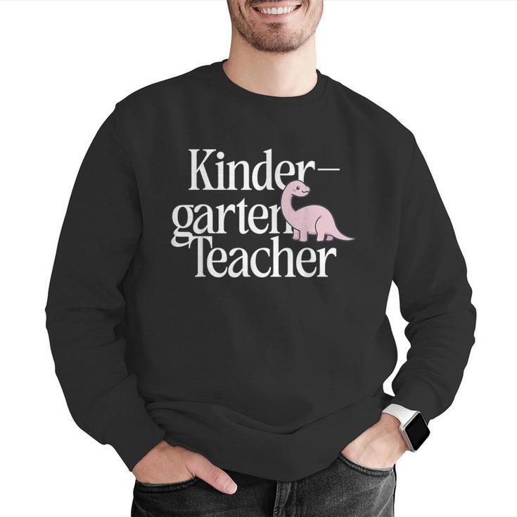 Kindergarten Teacher Dinosaur Back To School Men Graphic Sweatshirt, funny gift