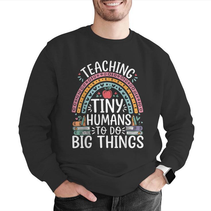 Kindergarten Teacher Tiny Humans Pre-School Teacher Men Graphic Sweatshirt, funny gift