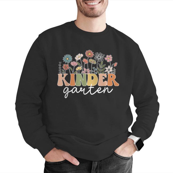 Kindergarten Teacher Wildflower Back To School Floral Outfit Men Women Men Graphic Sweatshirt, funny gift
