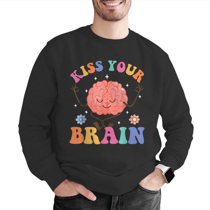 Kiss Your Brain Sped Teacher Appreciation Back To School Kid Men Graphic Sweatshirt, funny gift
