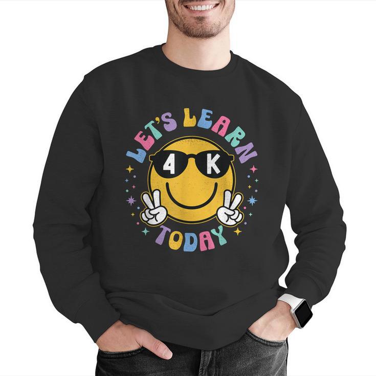Lets Learn Today Shirt Smile Face 4K Teacher Back To School Men Graphic Sweatshirt, funny gift Lets Learn Today Shirt Smile Face 4K Teacher Back To School Men Graphic Sweatshirt, funny gift